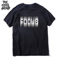 COOLMIND 100% bawełna lato luźne ostrości druku mężczyzna T koszula dorywczo luźne o-neck mężczyźni tshirt z krótkim rękawem t-shirt męskie koszulki